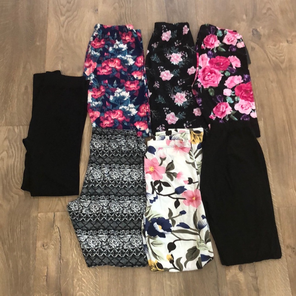 BUNDLE LOT OF 7 SOFT LEGGINGS